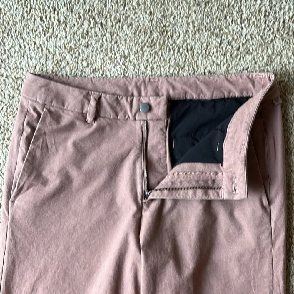 Lululemon Men’s Commission Pant Cotton Slim Earth Dye Faded Red 32
